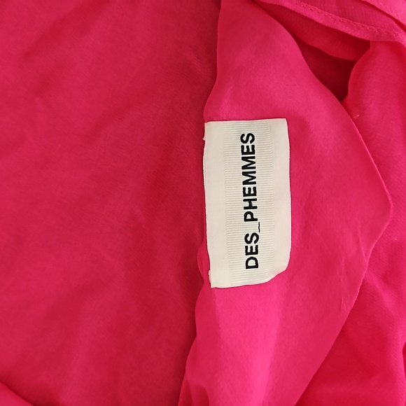 Des_Phemmes Silk Chiffon embellished top size 42/ Large - Picture 6 of 8